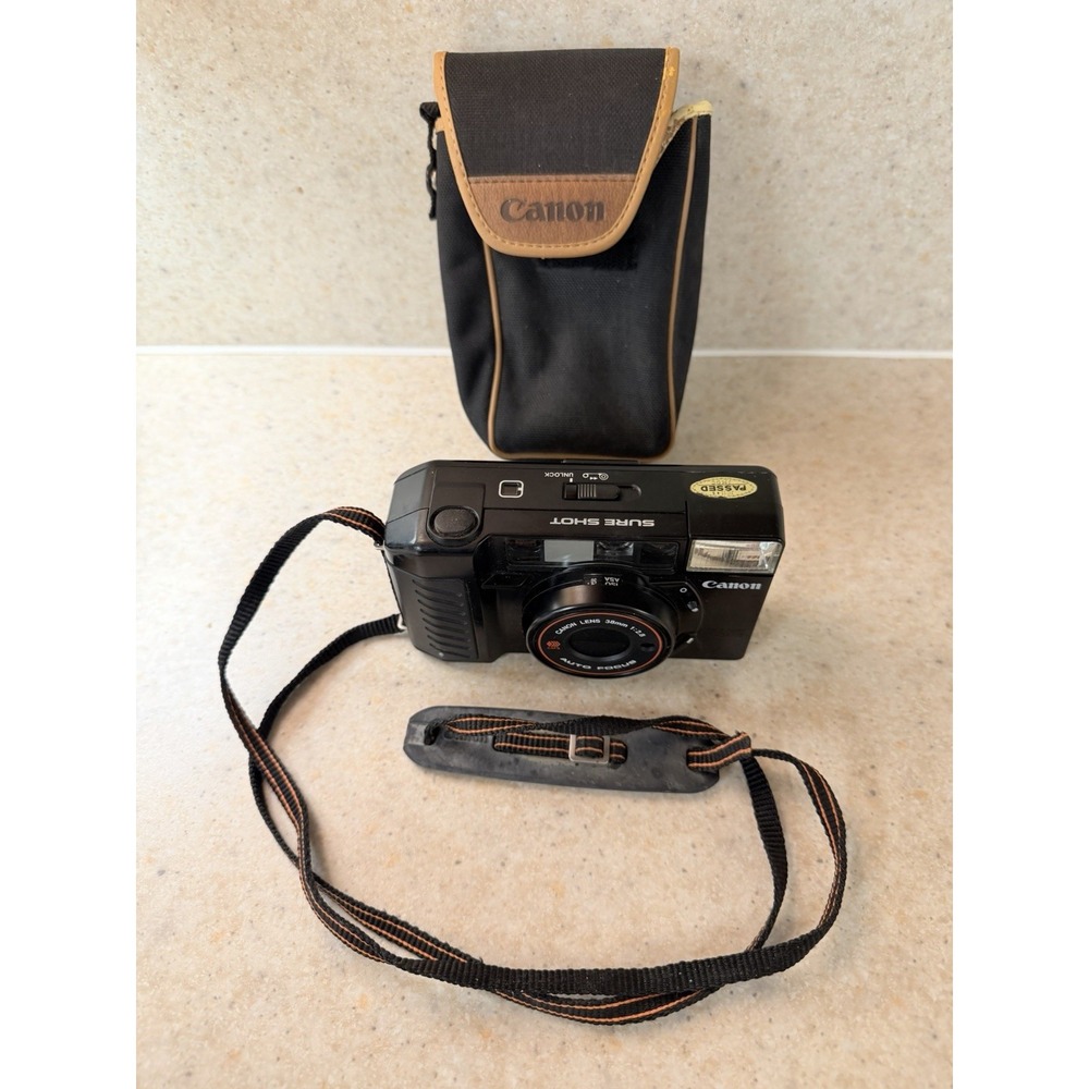 Canon Sure Shot 35mm Film Camera 38mm 1:2.8 Lens - Untested/As Is